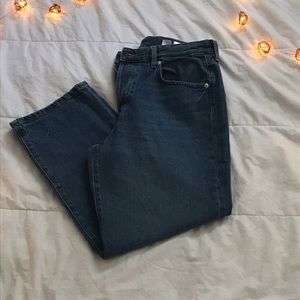 Ankle High Waist Denim Jeans